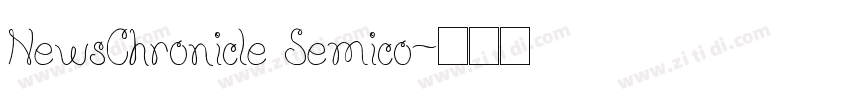 NewsChronicle Semico字体转换